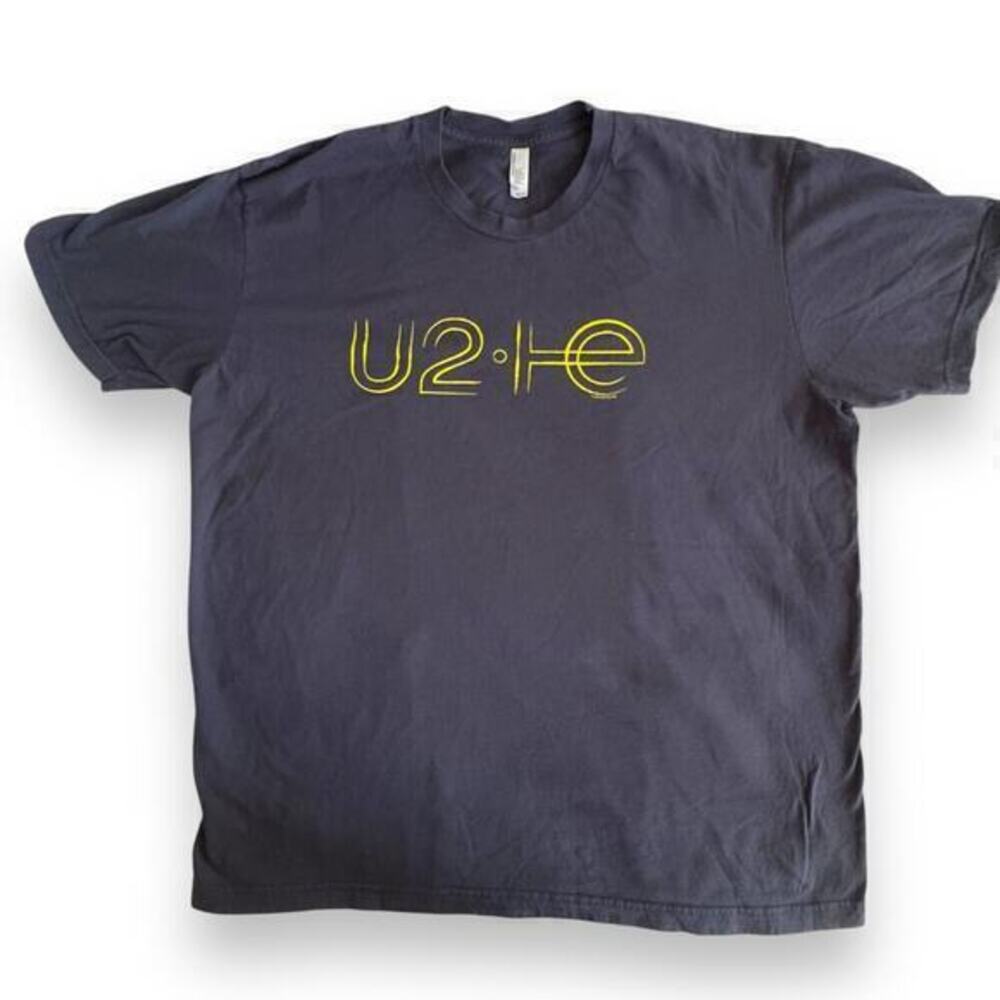 Official U2 Unisex Black T-Shirt I+E 2015 Tour Dates Innocence Experience Bono